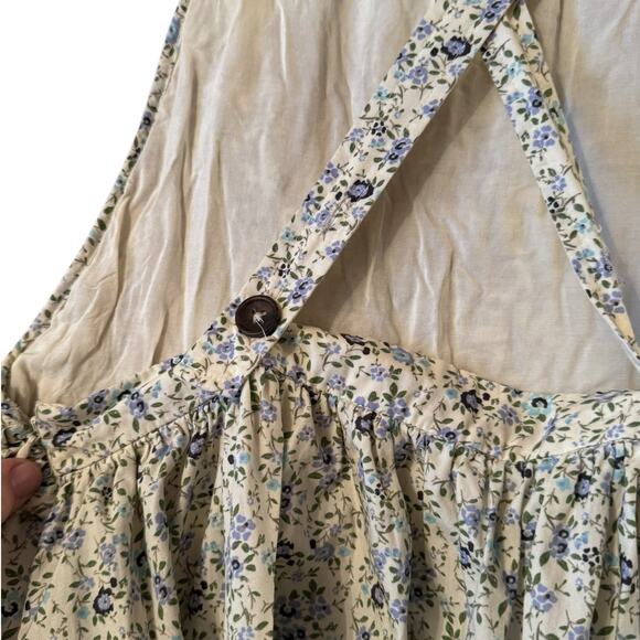 Free People S/P Mini cotton overall dress festival boho cottagecore mini - Picture 5 of 12